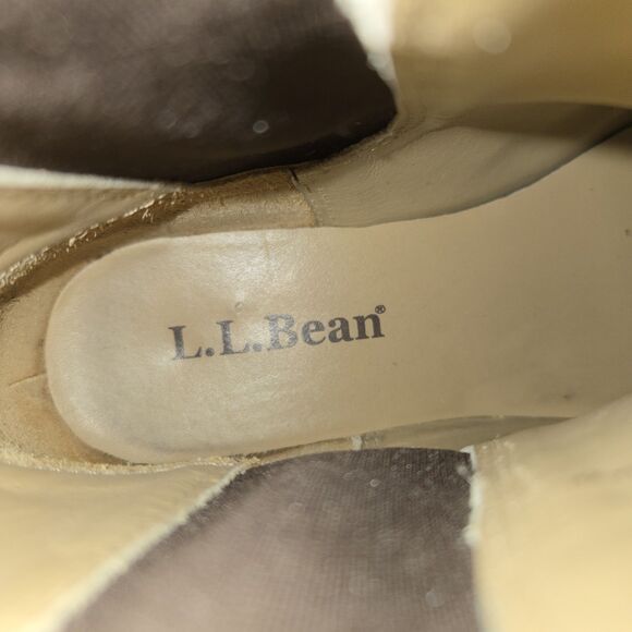 LL Bean Chelsea Ankle Boots Womens Size 7M Classic Brown Leather Brazil Made - Picture 4 of 9